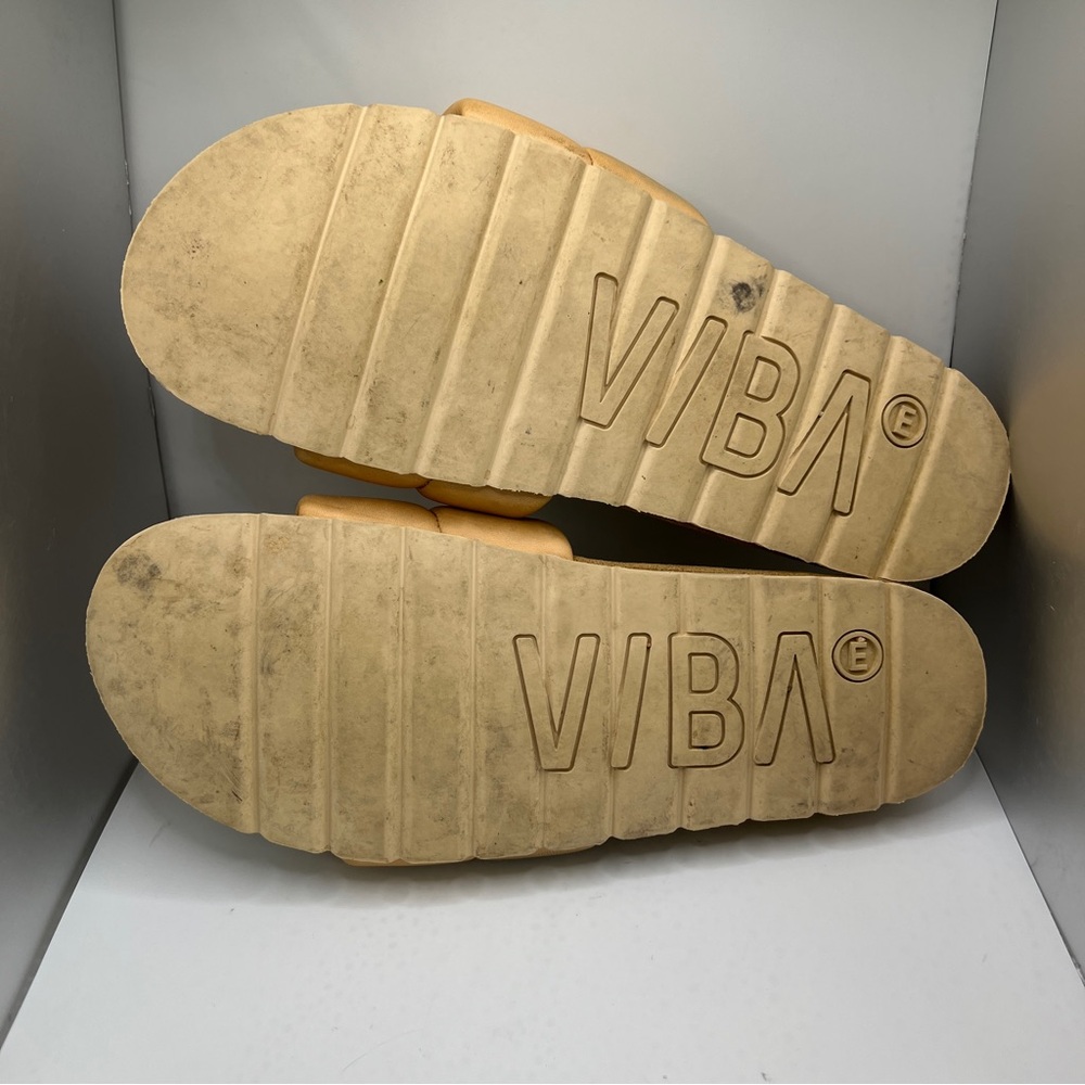 VIBA Tan Padded Slide Sandals - Women's - Picture 10 of 12